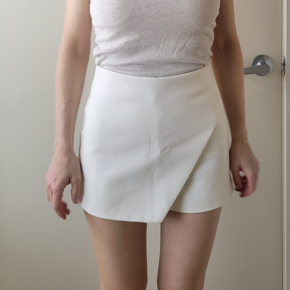 Zara Women's Skort XS 24 Beige Neutral